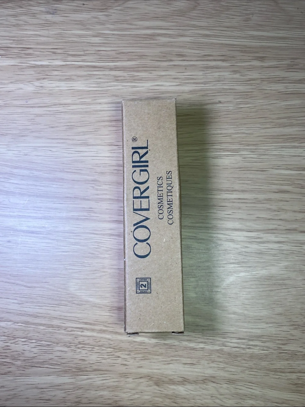COVERGIRL Beige Cardboard Cosmetic Box 2 Packs